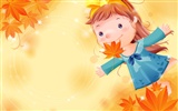 Vector happy childhood Wallpaper (1) #9