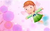 Vector enfance heureuse Wallpaper (2) #2