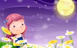 Vector enfance heureuse Wallpaper (2) #7