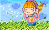 Vector children's Happy Wallpaper (2) #2