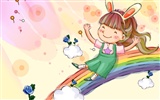 Vector children's Happy Wallpaper (2) #7