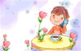 Vector children's Happy Wallpaper (2) #11