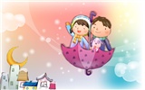 Vector children's Happy Wallpaper (4) #2