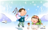 Vector children's Happy Wallpaper (4) #12