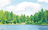 Vector Scenery Wallpapers (1) #17