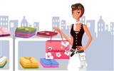 Fashion Shopping Frauen Wallpaper (1) #14