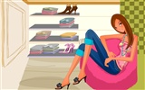 Fashion Shopping Frauen Wallpaper (2) #12