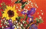 Бабочки и цветы обои альбом (2) #17
