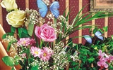 Бабочки и цветы обои альбом (2) #18
