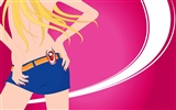 Vector urban women wallpaper (1) #9