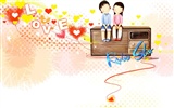 Webjong warm and sweet little couples illustrator #1