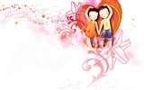 Webjong warme und süße kleine Paare Illustrator #11