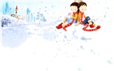 Webjong warme und süße kleine Paare Illustrator #15