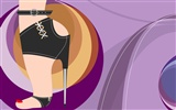 Vector urban women wallpaper (2) #8