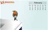 Febrero 2010 Calendario Wallpaper creativa #3