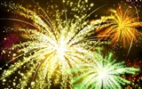 Farbenprächtiges Feuerwerk HD Wallpaper