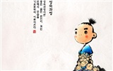 韓國水墨風格 卡通壁紙 #5