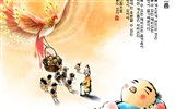 韓國水墨風格 卡通壁紙 #16