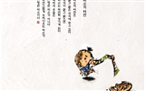 韓國水墨風格 卡通壁紙 #30