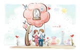 Kreslený Valentýna Tapety na plochu (1) #6