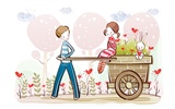 Cartoon Valentine's Day wallpapers (1) #11