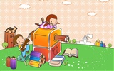 vectores de dibujos animados fondos de escritorio de la infancia (2) #11
