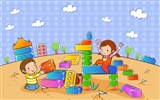vectores de dibujos animados fondos de escritorio de la infancia (2) #12