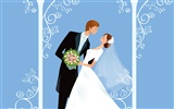 Vector Wallpaper Hochzeit Braut (1)