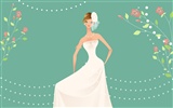 Vector wallpaper wedding bride (1) #3