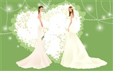 Vector wallpaper wedding bride (1) #5