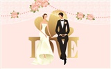 Vector wallpaper wedding bride (1) #7