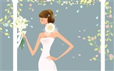 Vector wallpaper wedding bride (1) #16