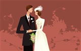 Vector wallpaper wedding bride (2) #5