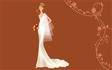 Vector Wallpaper Hochzeit Braut (2) #9