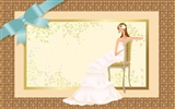 Векторные обои свадьбы невеста (2) #11