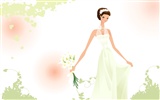 Vector wallpaper wedding bride (2) #12