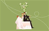 Vector wallpaper wedding bride (2) #45016