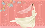 Vector wallpaper wedding bride (2) #20