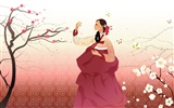 vector wallpaper des femmes coréennes (1) #17