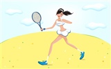 Women's leisure sports vector #4