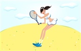 Women's leisure sports vector #13