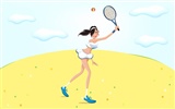 Women's leisure sports vector #14