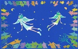 Hand-painted wallpaper girl romance (2) #14