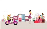 Vector Fashion Girls Wallpaper (1) #5