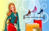 Vector collection of women wallpaper (6)