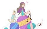 Vector Fashion Girls Wallpaper (2) #16