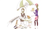 Fashion Girls Vector Wallpaper (4) #9