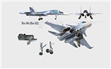 CG wallpaper vojenská letadla #4