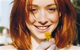 Alyson Hannigan krásnou tapetu