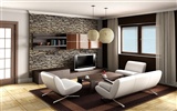 Living Room Photo Wallpaper (7)